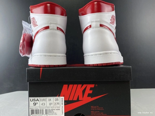 Chep Onekick Air 1 Jordan (2017) Retro Metallic Red 555088-103 0820